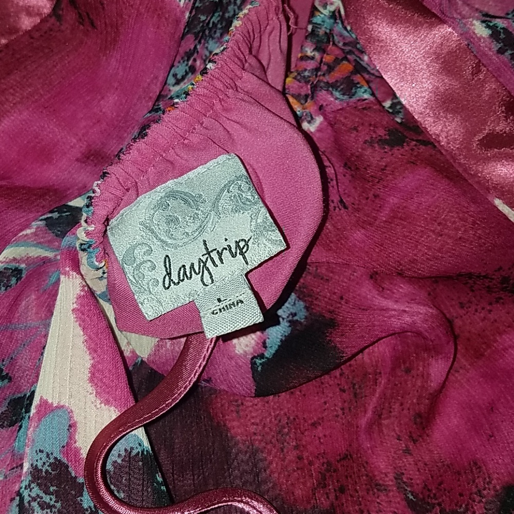 Daytrip Baby Doll Top/Shirt Size L - Picture 2 of 4